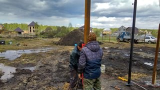 Заказать монтаж винтовых свай в Барабинск - цена под ключ с доставкой от 1835 шт