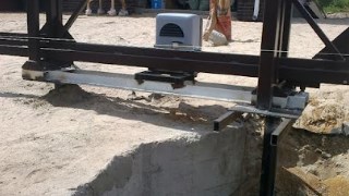 Купить сваи для ворот в Барабинск. Заказать ворота на сваях под ключ от 21406 руб